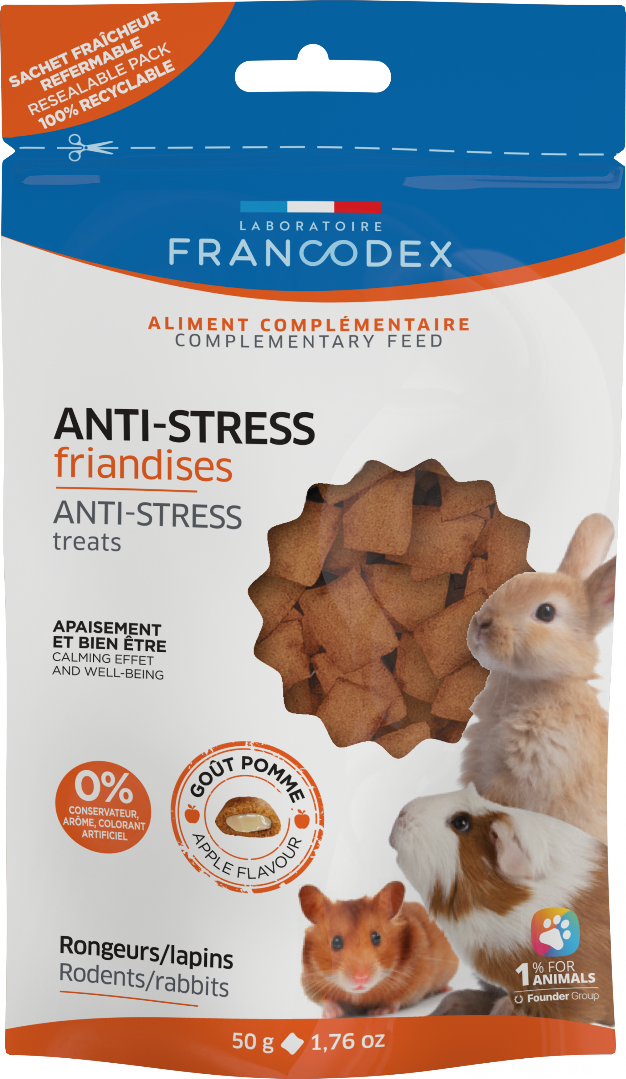Francodex Golosinas antiestrés para Roedores y Conejos