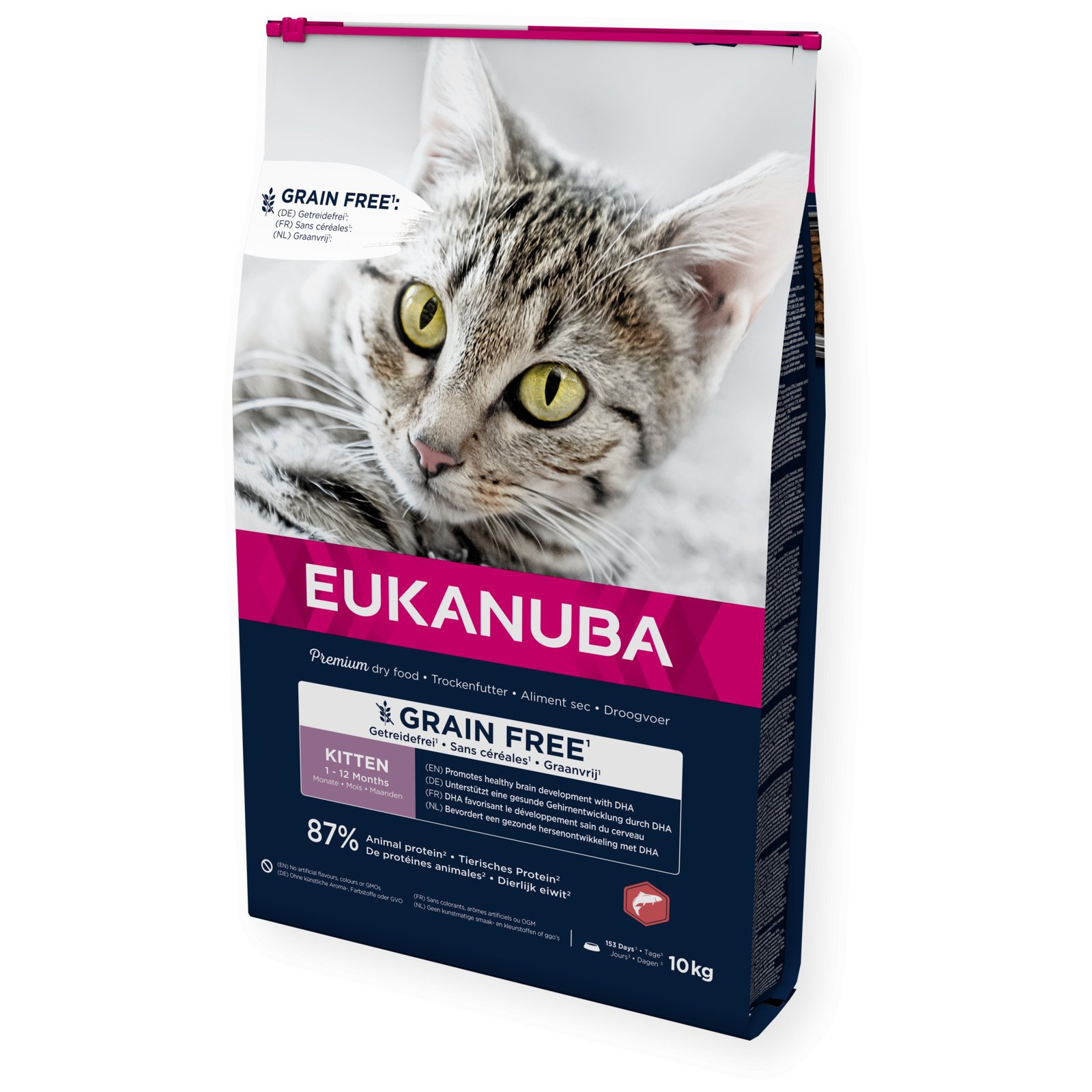 Eukanuba Getreidefreies Trockenfutter mit Lachs für Kätzchen