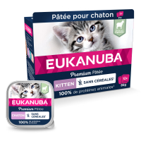 Eukanuba pâtée Sans Céréales riche en Agneau pour chaton