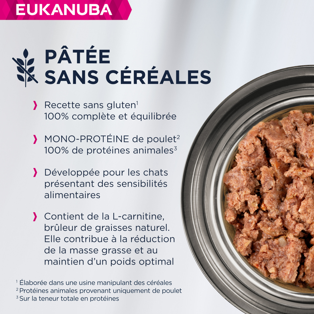 Eukanuba Senior Pollo Comida húmeda sin cereales para gatos mayores