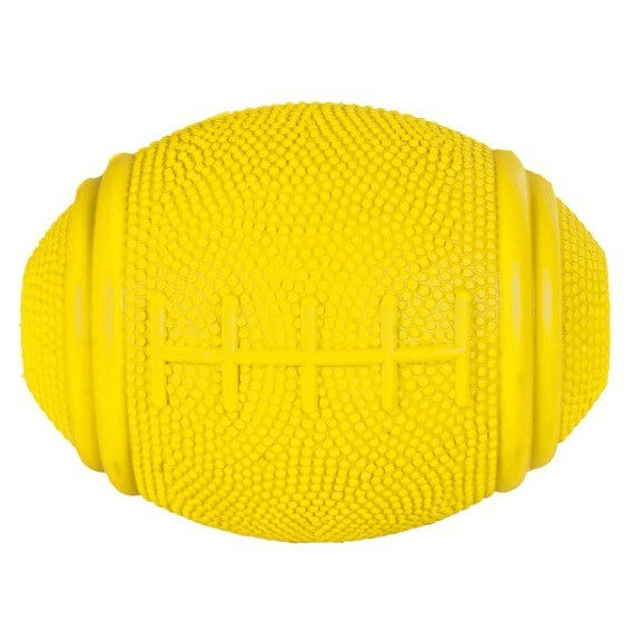 Gioco per cani Snackball Rugby in gomma naturale 8 cm