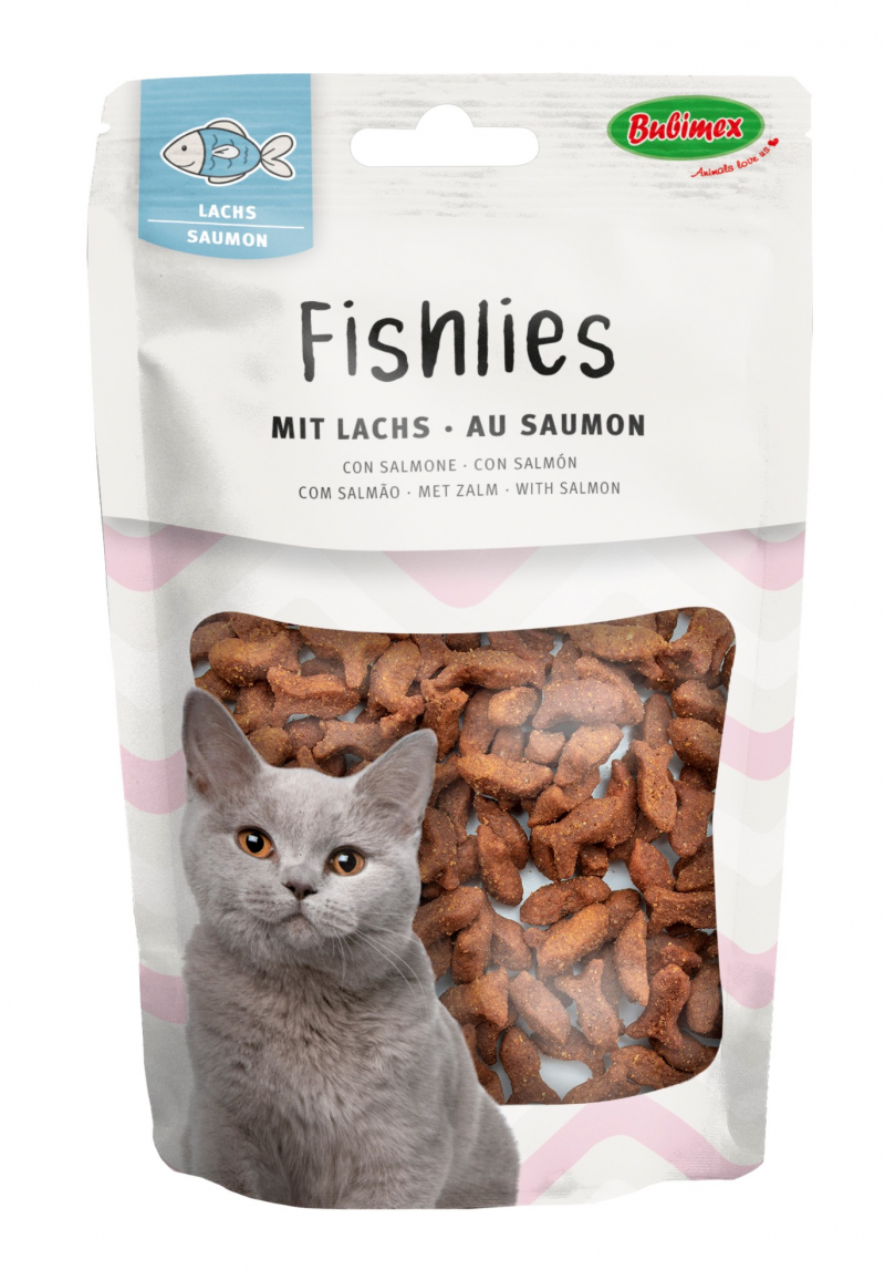 BUBIMEX Fishlies de Salmón Snacks para gatos