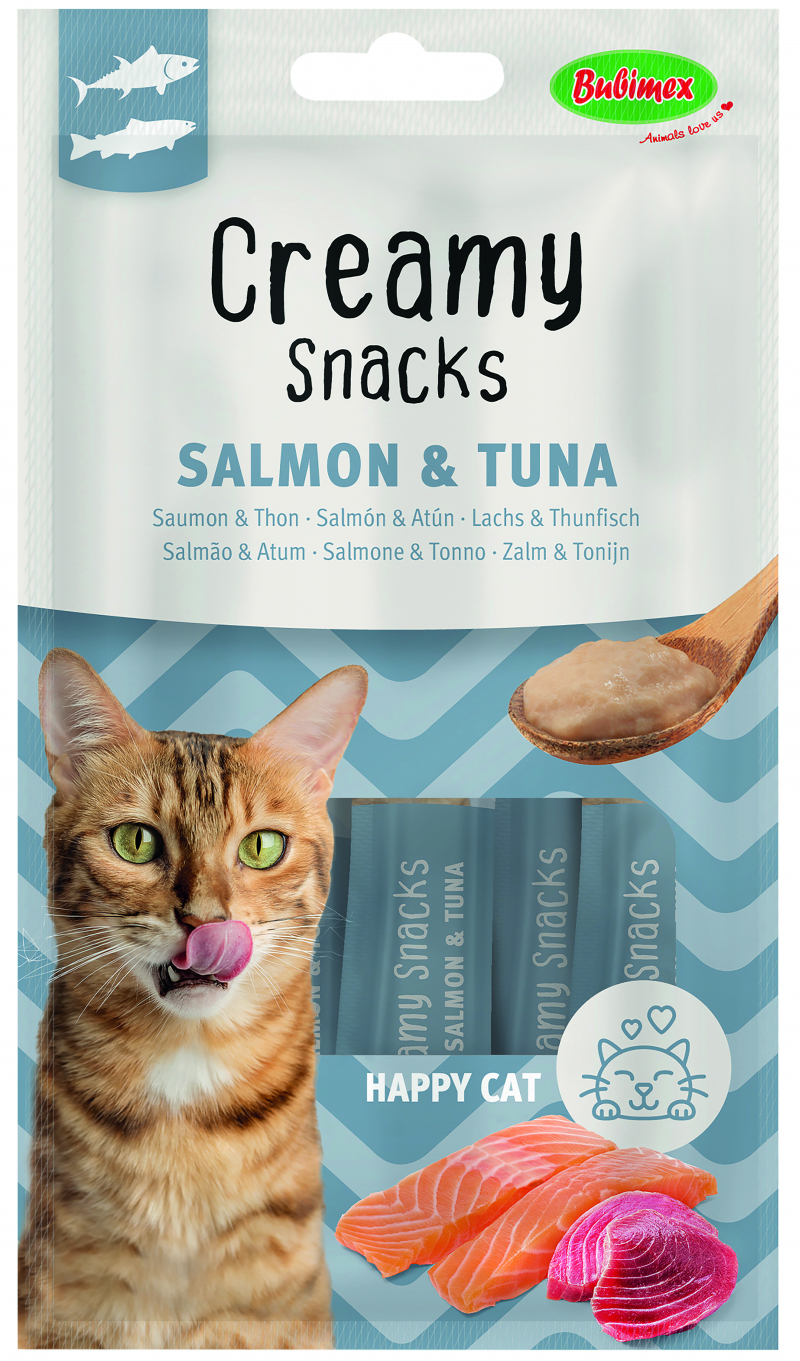 BUBIMEX Creamy Snacks Golosina para lamer para gato - 5 sabores