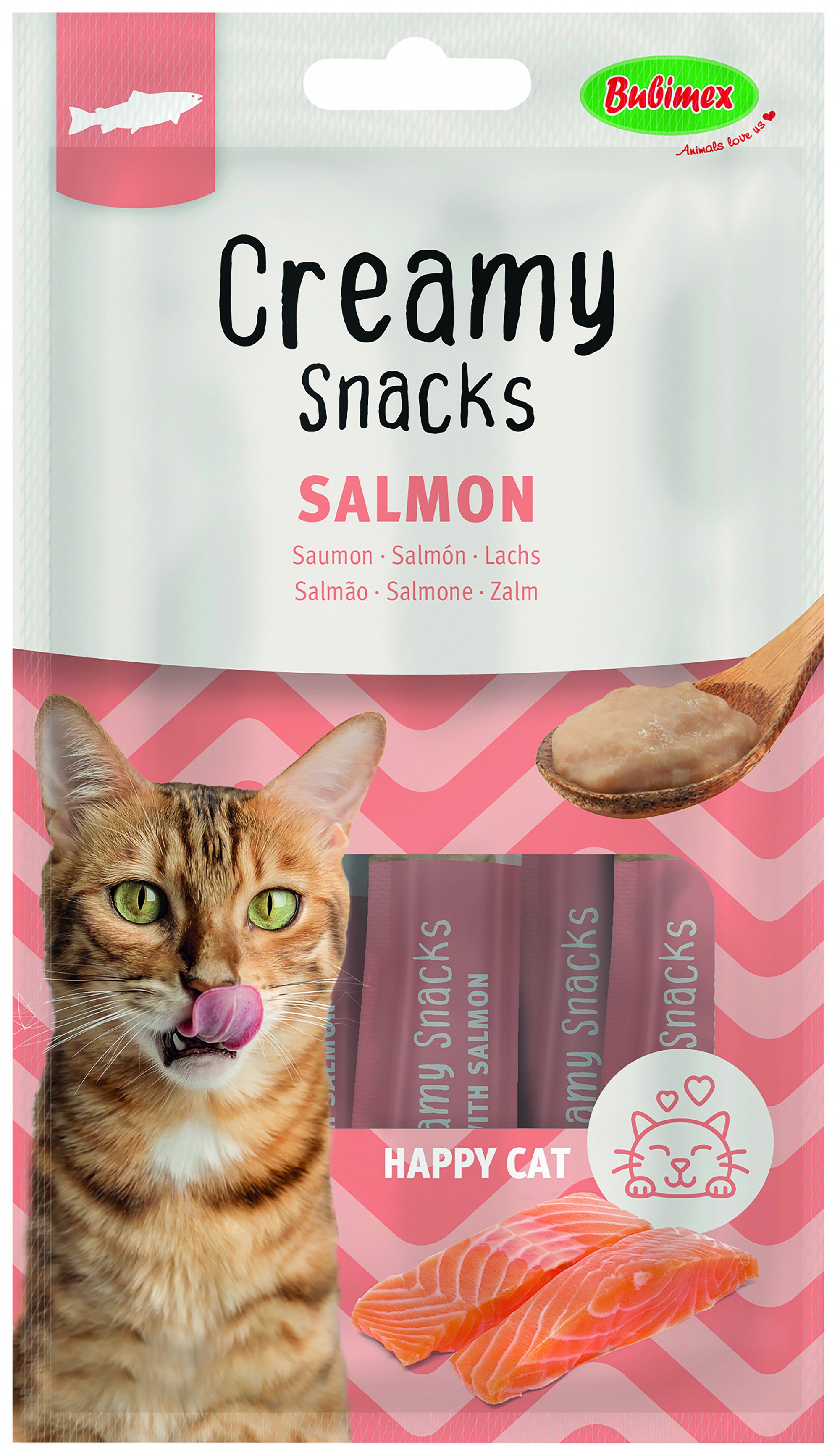 BUBIMEX Creamy Snacks Petisco para lamber para gato - 5 sabores