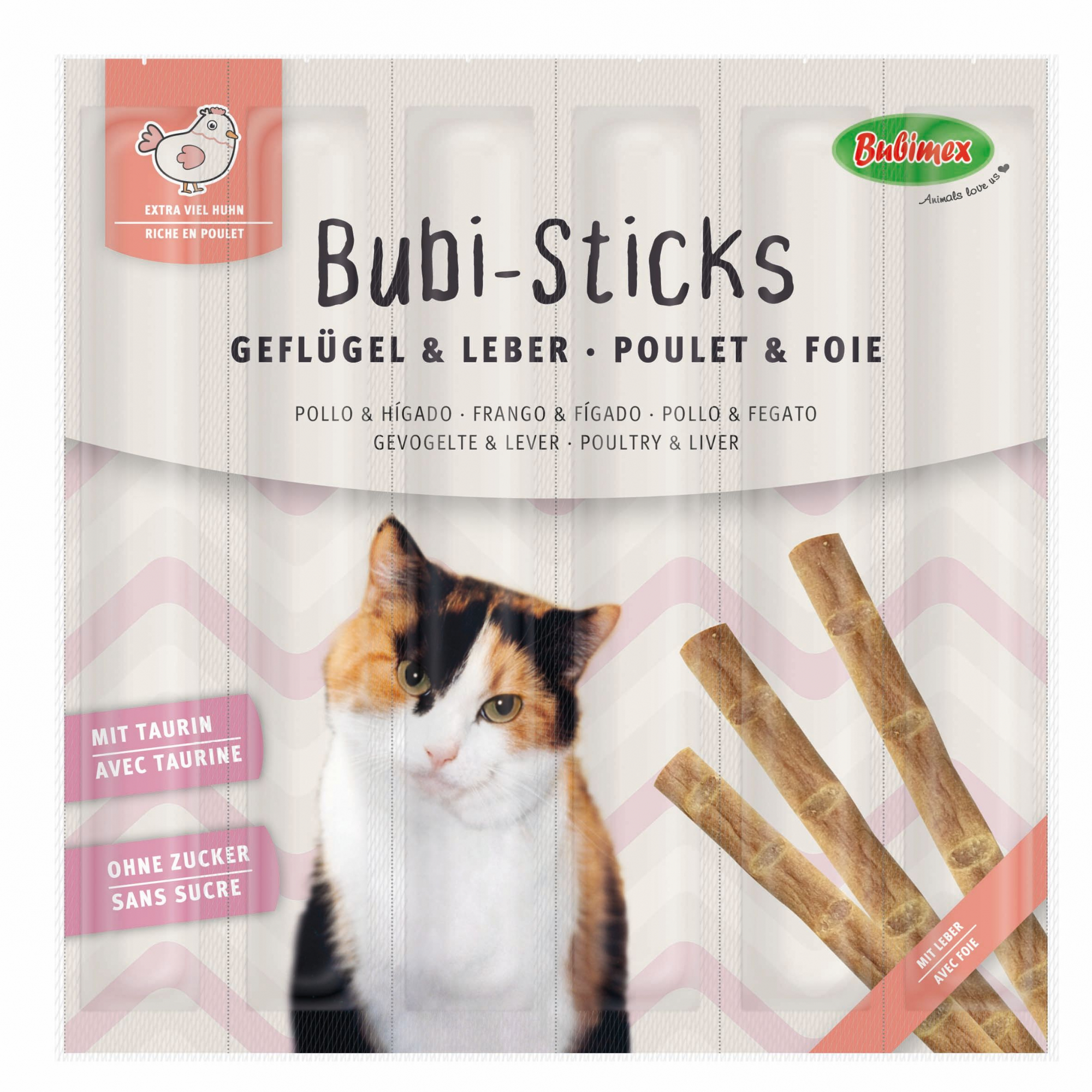 BUBIMEX Bubi Sticks Katzensnacks – 2 Geschmacksrichtungen erhältlich