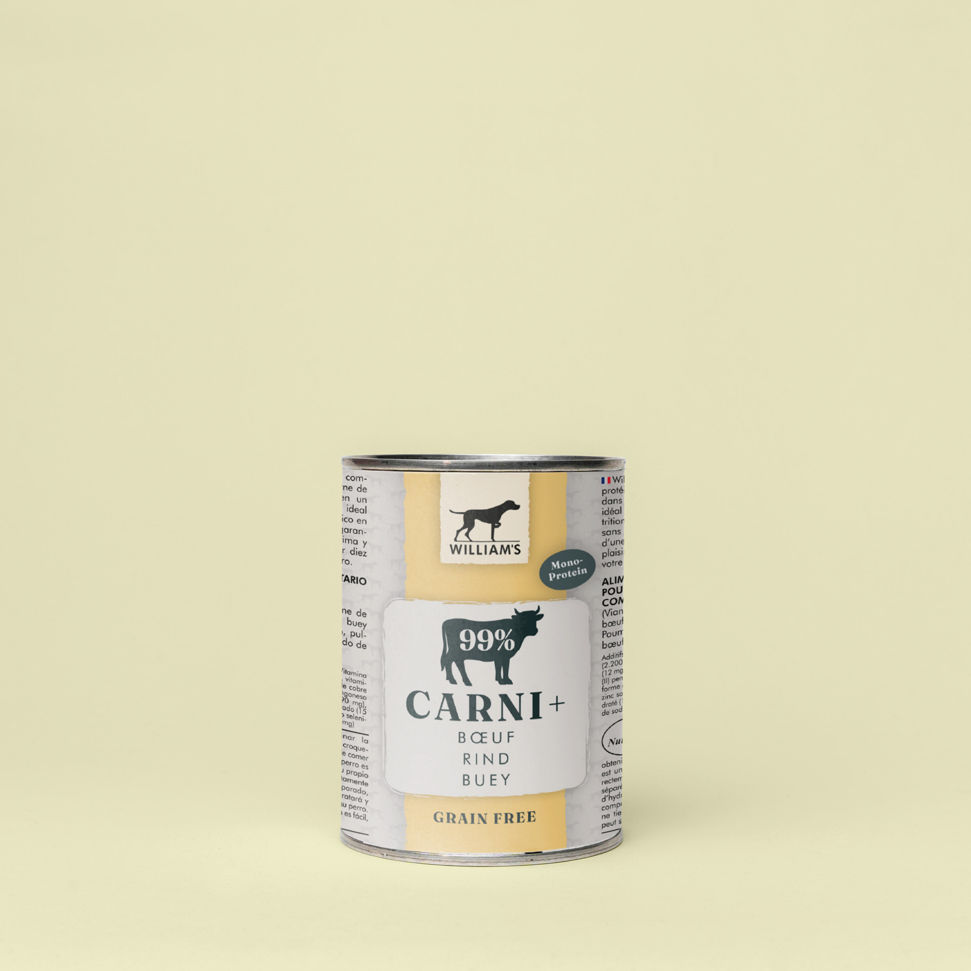 WILLIAM'S Carni+ getreidefreies Nassfutter für Hunde mit Rindfleisch