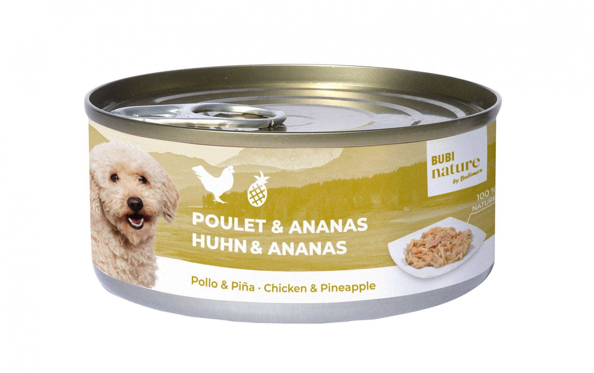 BUBIMEX Bubi Nature Pollo y Piña comida húmeda para perros