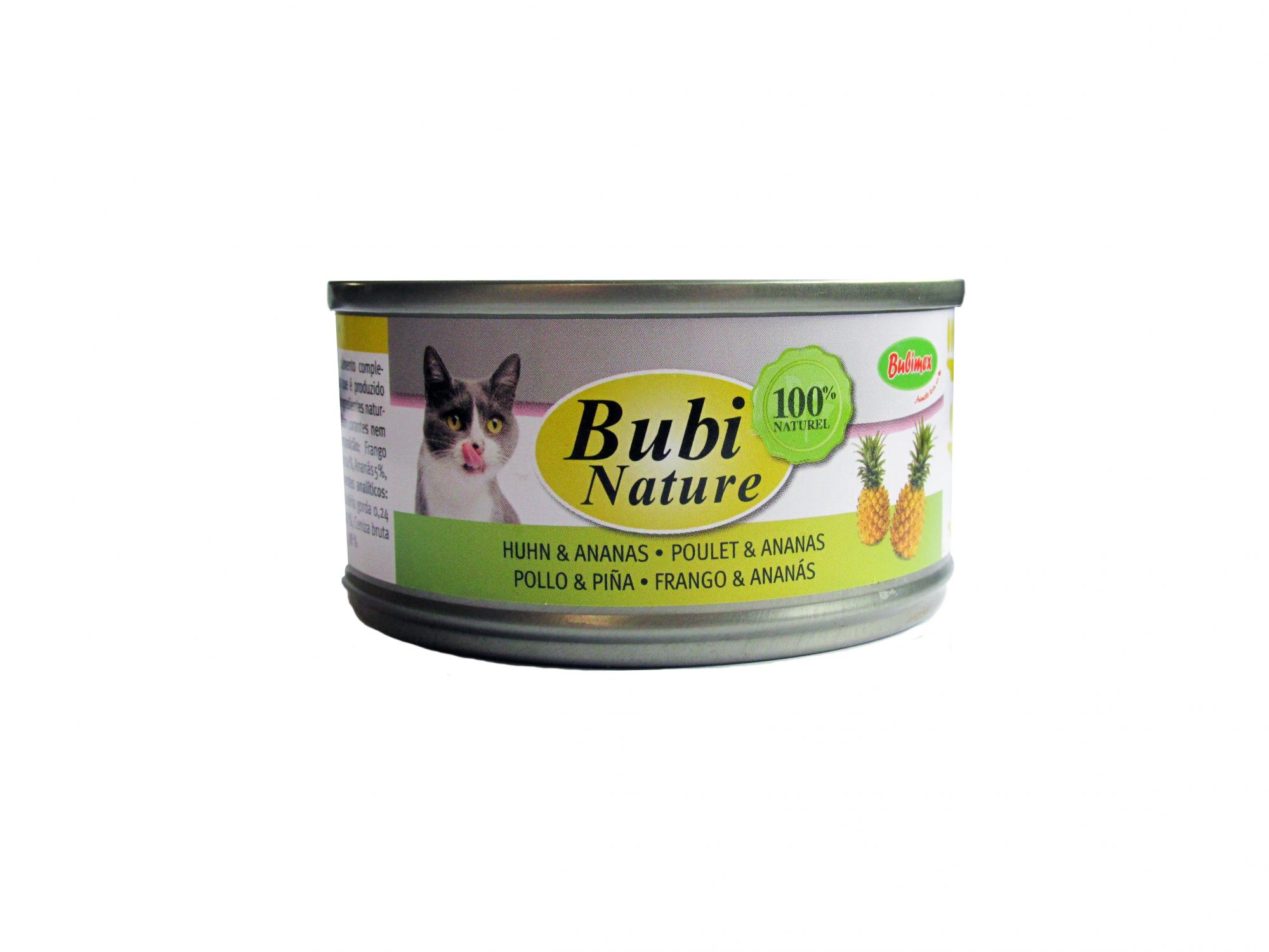 BUBIMEX Bubi Nature Pollo y Piña comida húmeda para gatos 70g