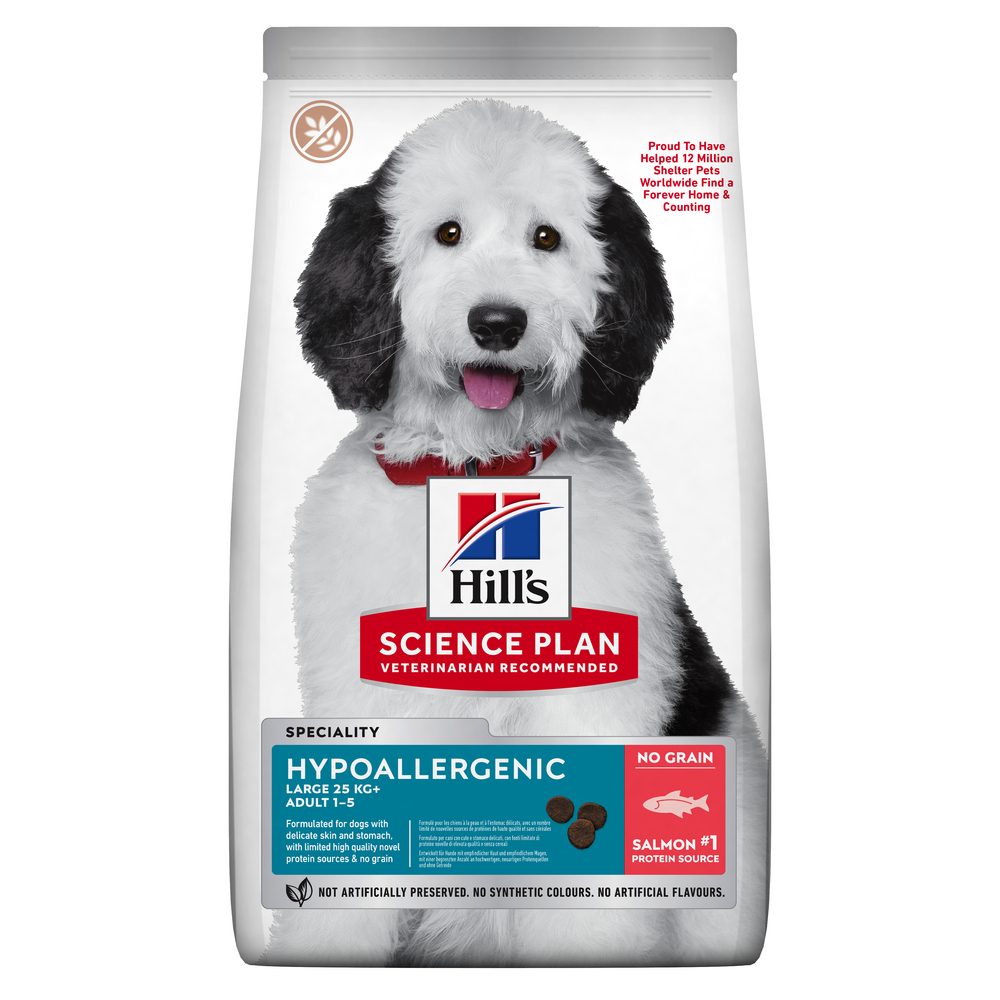 Hill's Science Plan Hypoallergenic al Salmone per cane adulto di taglia grande