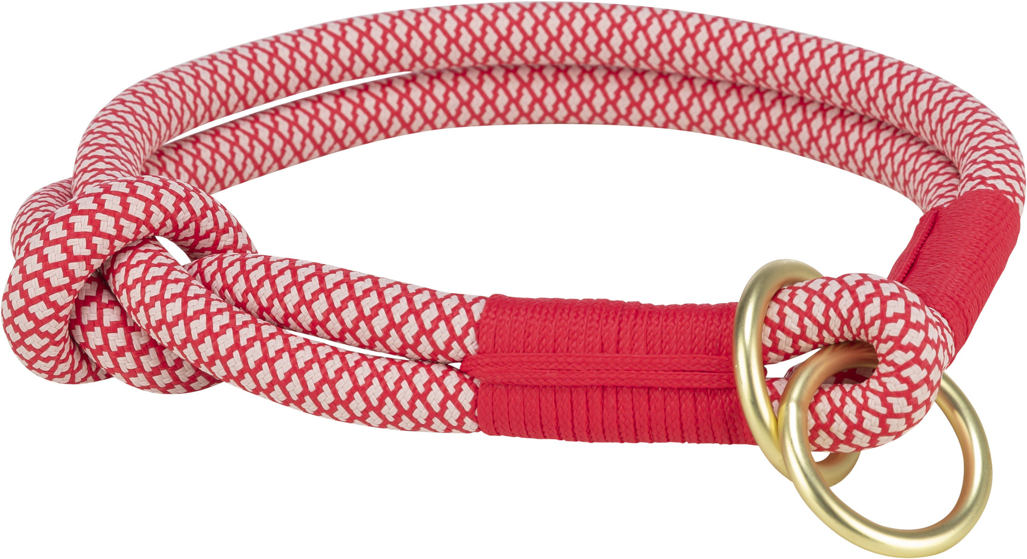 Soft Rope collier semi-étrangleur - Rouge/crème