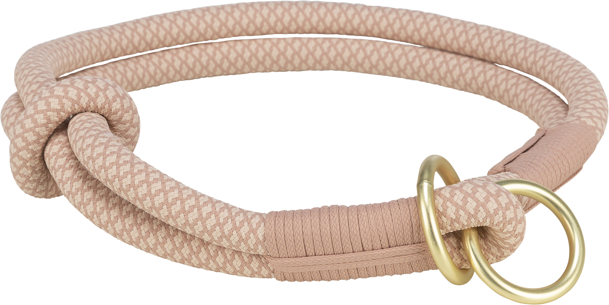 Collar Soft Rope semi-estrangulador - Rosa/Rosa claro