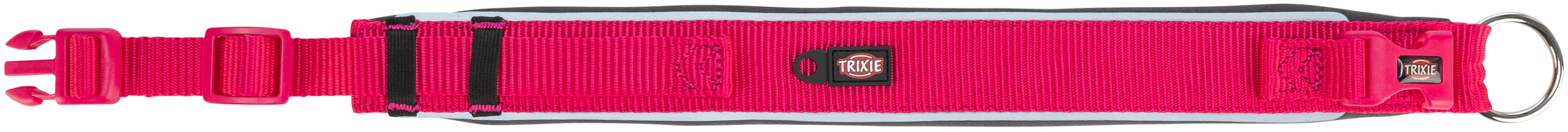 Trixie Premium Halsband extra large - Fuchsia/Graphitgrau