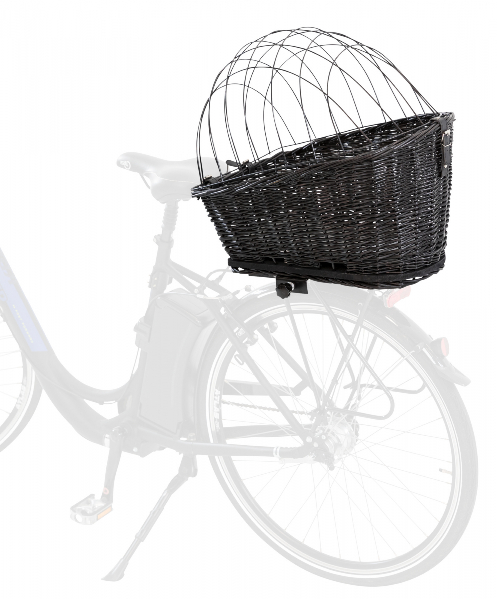 Soporte instalación cesta bicicleta negro