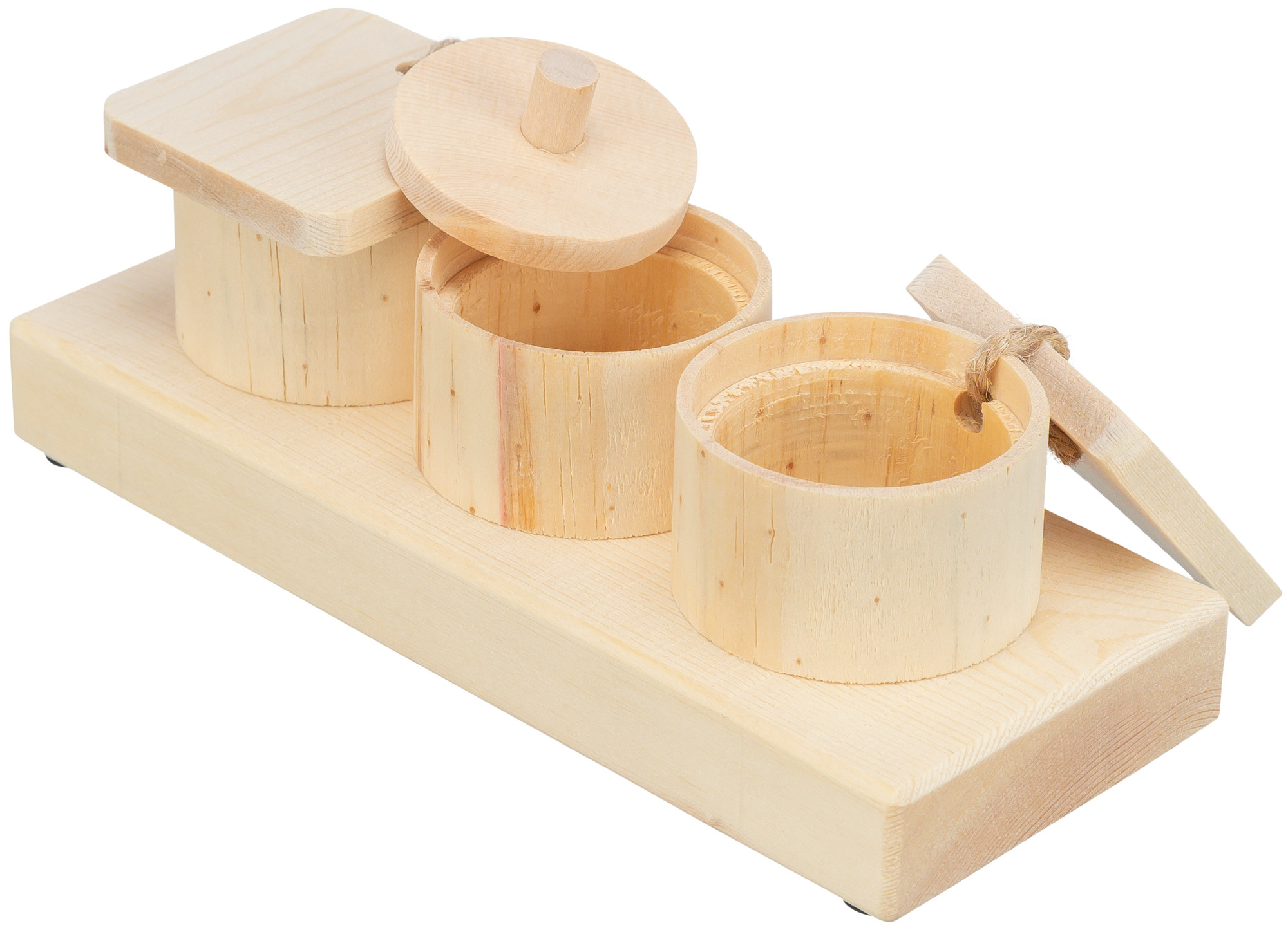Tazze da snack in legno Trixie - 15 × 4,5 × 6 cm