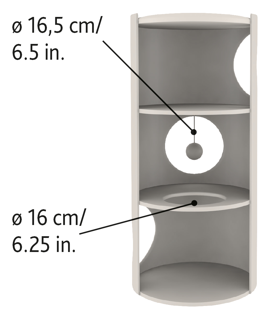 Drevo za mačke stolp za praskanje - 70cm - Trixie Samuel