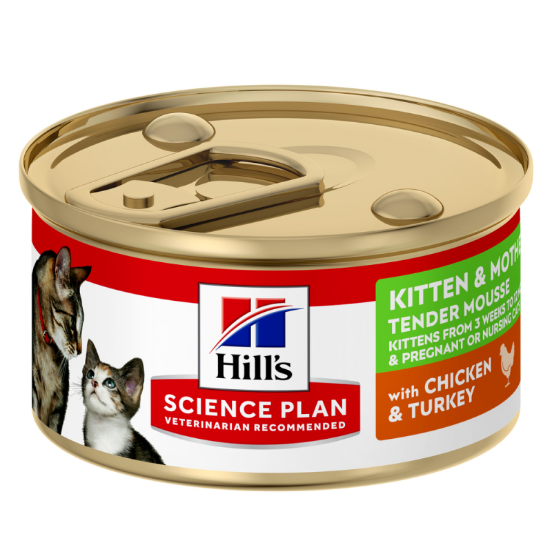 Hill's Science Plan Kitten & Mother - Zacht smeltende mousse met Kip en Kalkoen