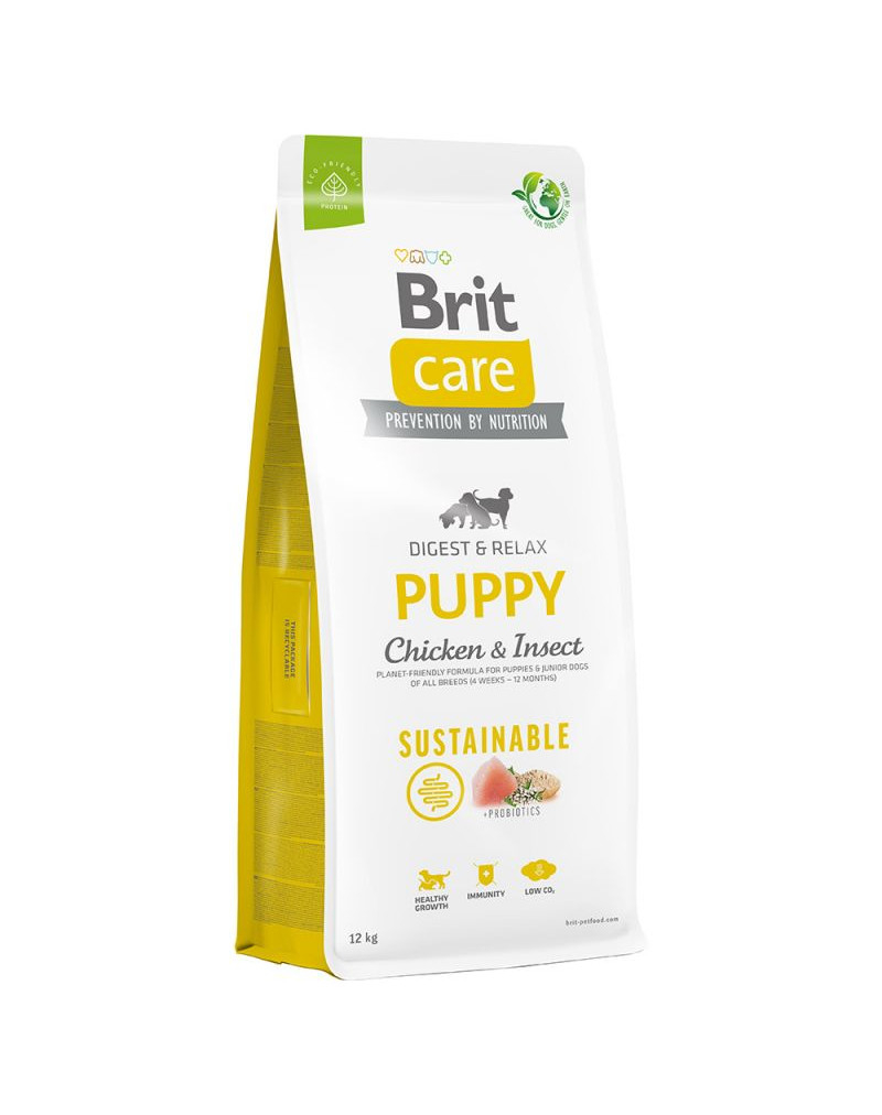 BRIT Care Sustainable Puppy met kip en insecten voor puppy's