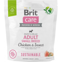 Brit Care Sustainable Adult Small Breed au poulet & insectes pour chien de petit race