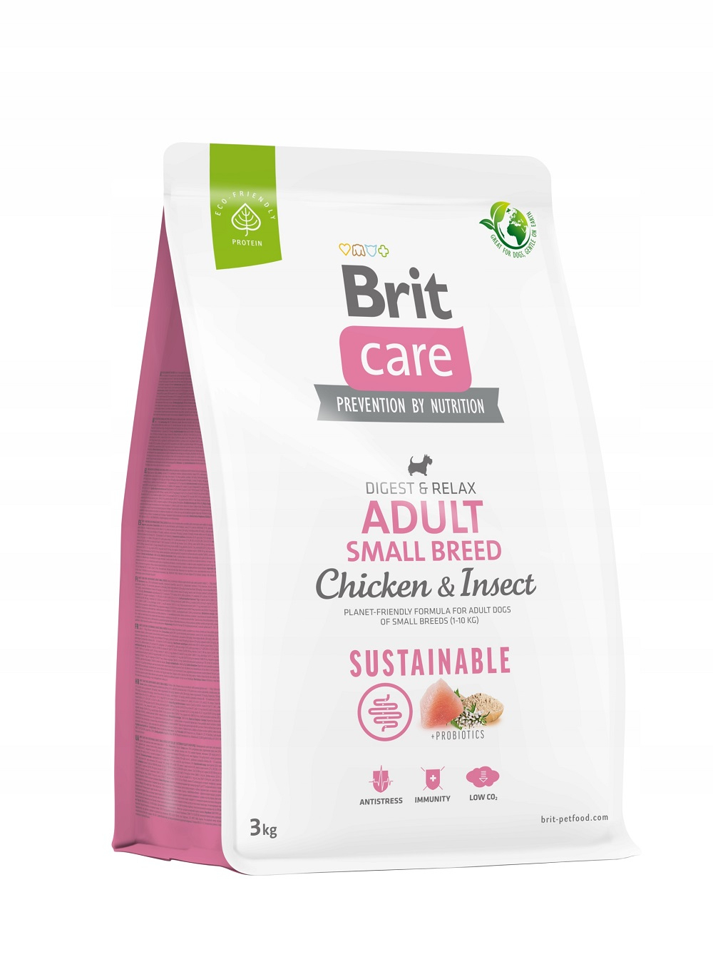 Brit Care Sustainable Adult Small Breed au poulet & insectes pour chien de petit race