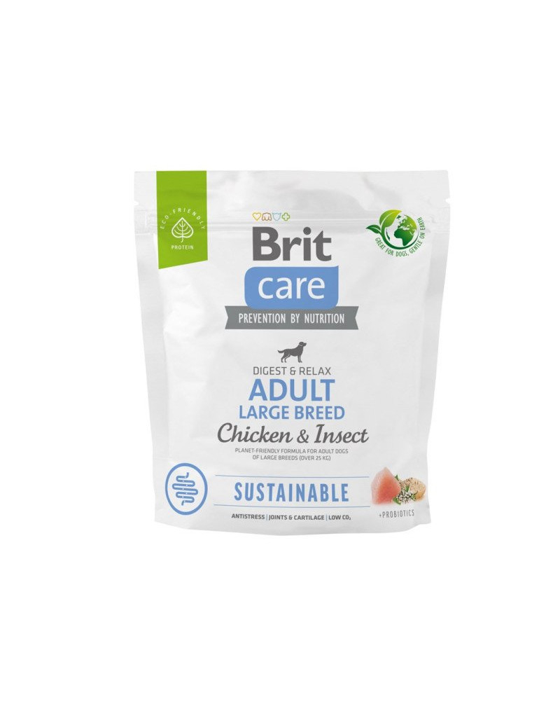 BRIT Care Sustainable Adult Large Breed mit Huhn & Insekten für große Hunderassen
