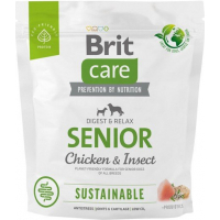 Brit Care Sustainable Senior au poulet et insectes pour chien Senior