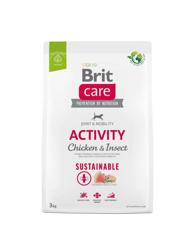 BRIT Care Sustainable Activity met kip en insecten voor honden
