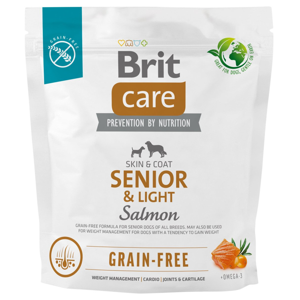 BRIT Care Grain-free Senior & Light com salmão para cão sênior ou com sobrepeso