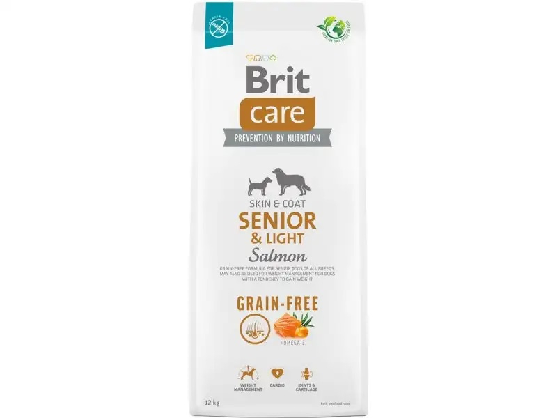 Brit Care Grain-free Senior & Light al salmone per cani anziani o in sovrappeso