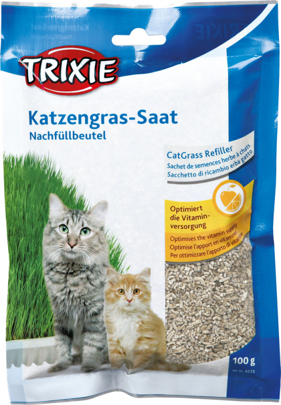 Katzengras - Saat Nachfüllbeutel für Katzen und Kätzchen