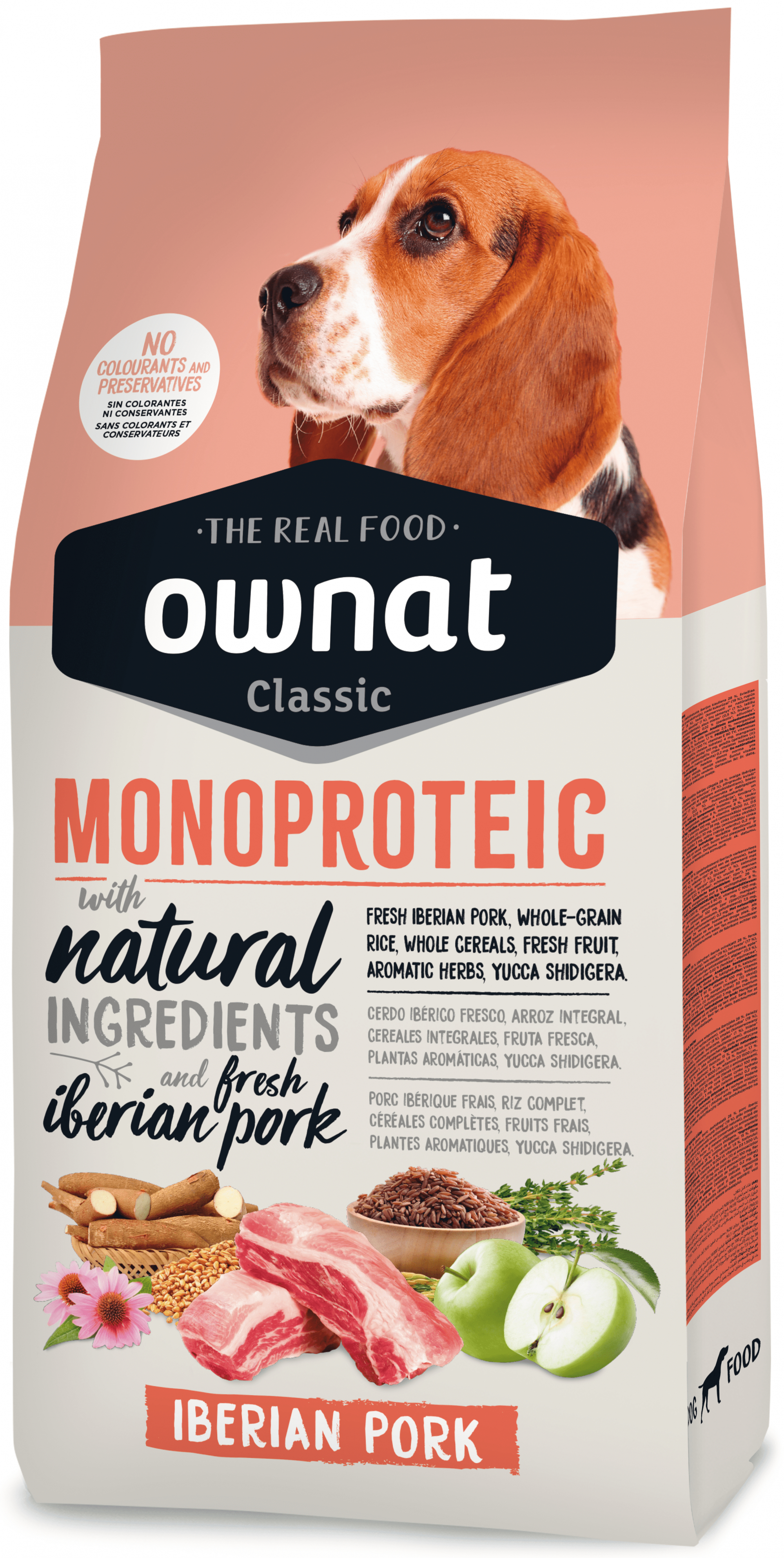 OWNAT Classic Monoproteic Iberian Pork Cerdo ibérico para perros adultos