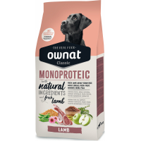 OWNAT Classic Monoproteic Lamb Cordero para perros adultos