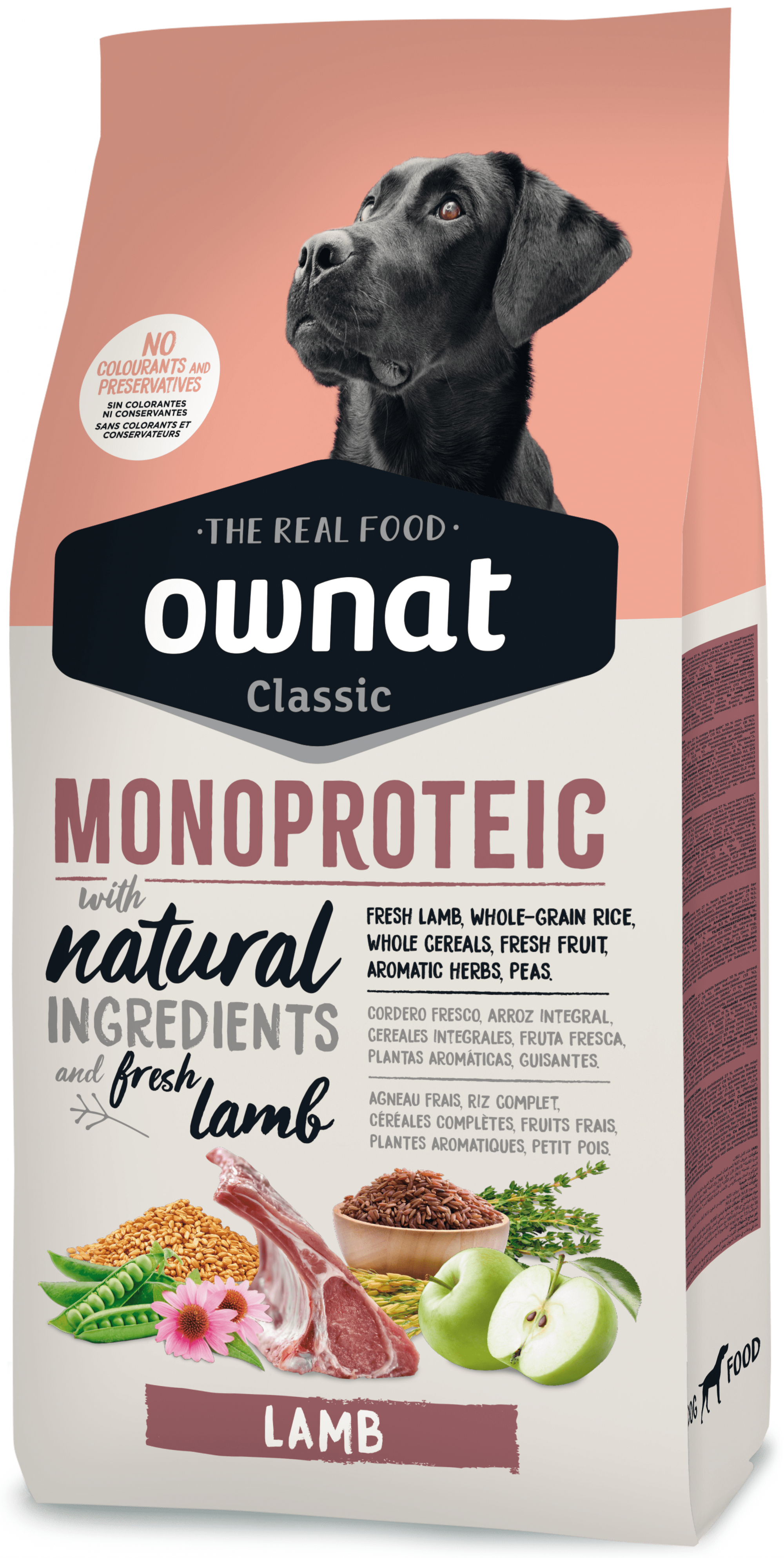 OWNAT Classic Monoproteic Lamb voor volwassen honden met lam