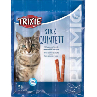 Sticks Quintett Snacks de salmón y trucha para gatos