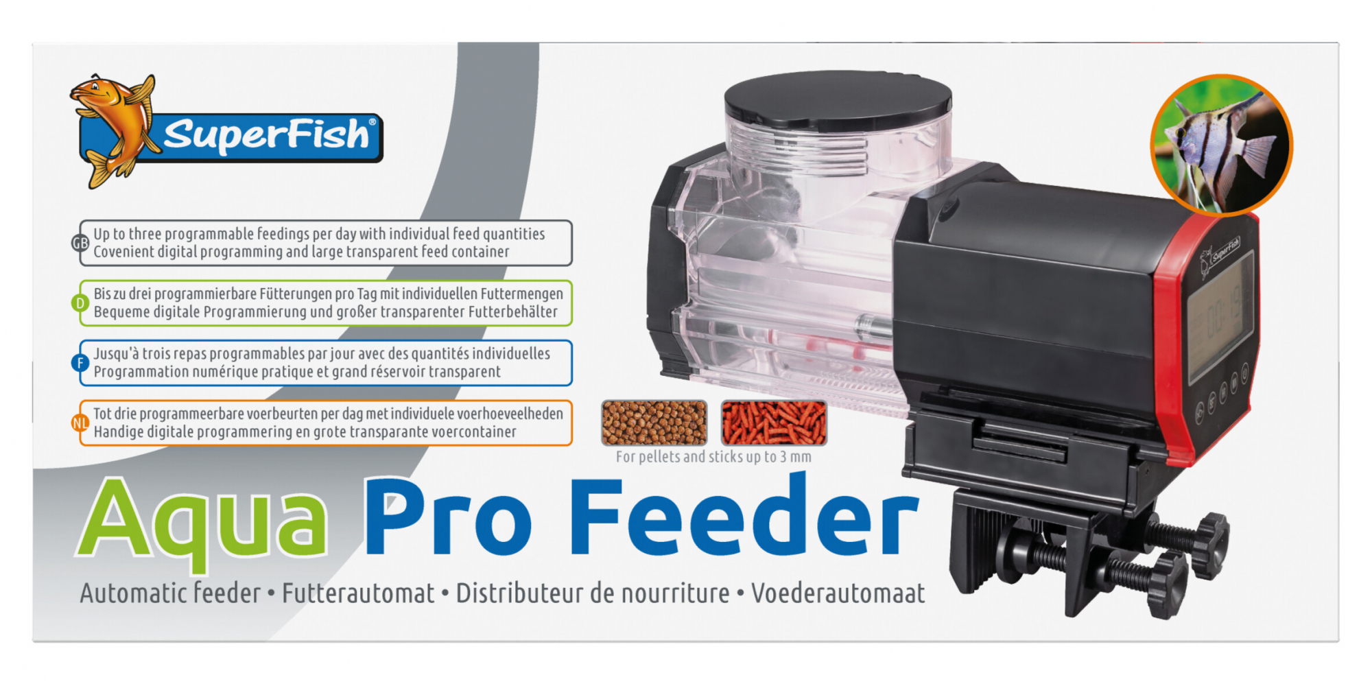 SuperFish Aqua Pro Feeder Distributeur automatique de nourriture Pro