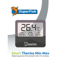 Super Fish Thermomètre d'aquarium avec fonction Min-Max