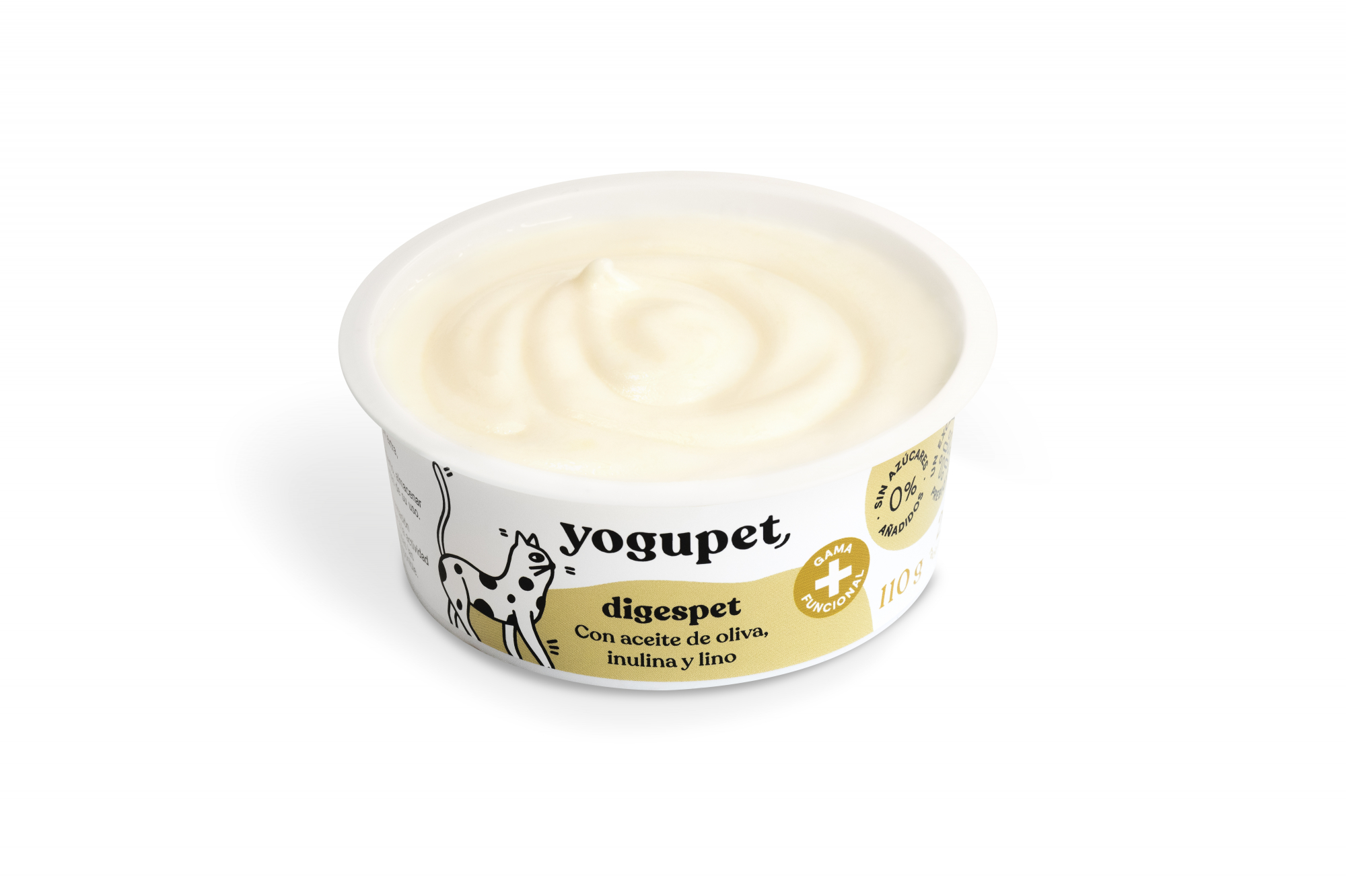 Yogupet Digespet améliore la digestion Yaourt à l'huile d'olive et au lin pour chat