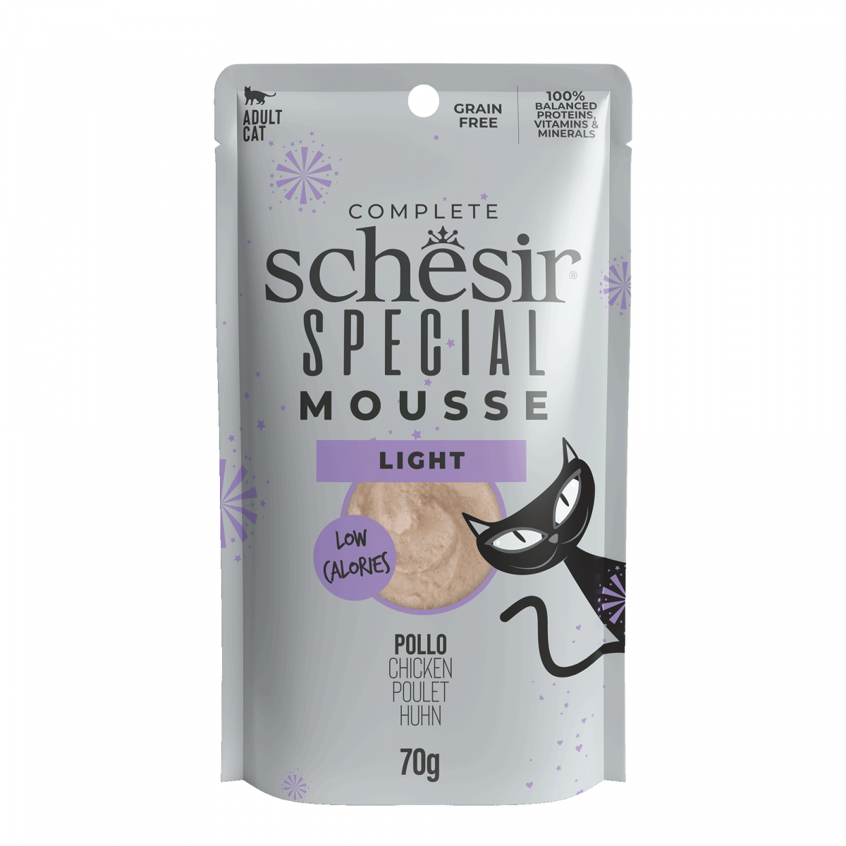 Schesir Light Special Mousse para gatos - Pollo