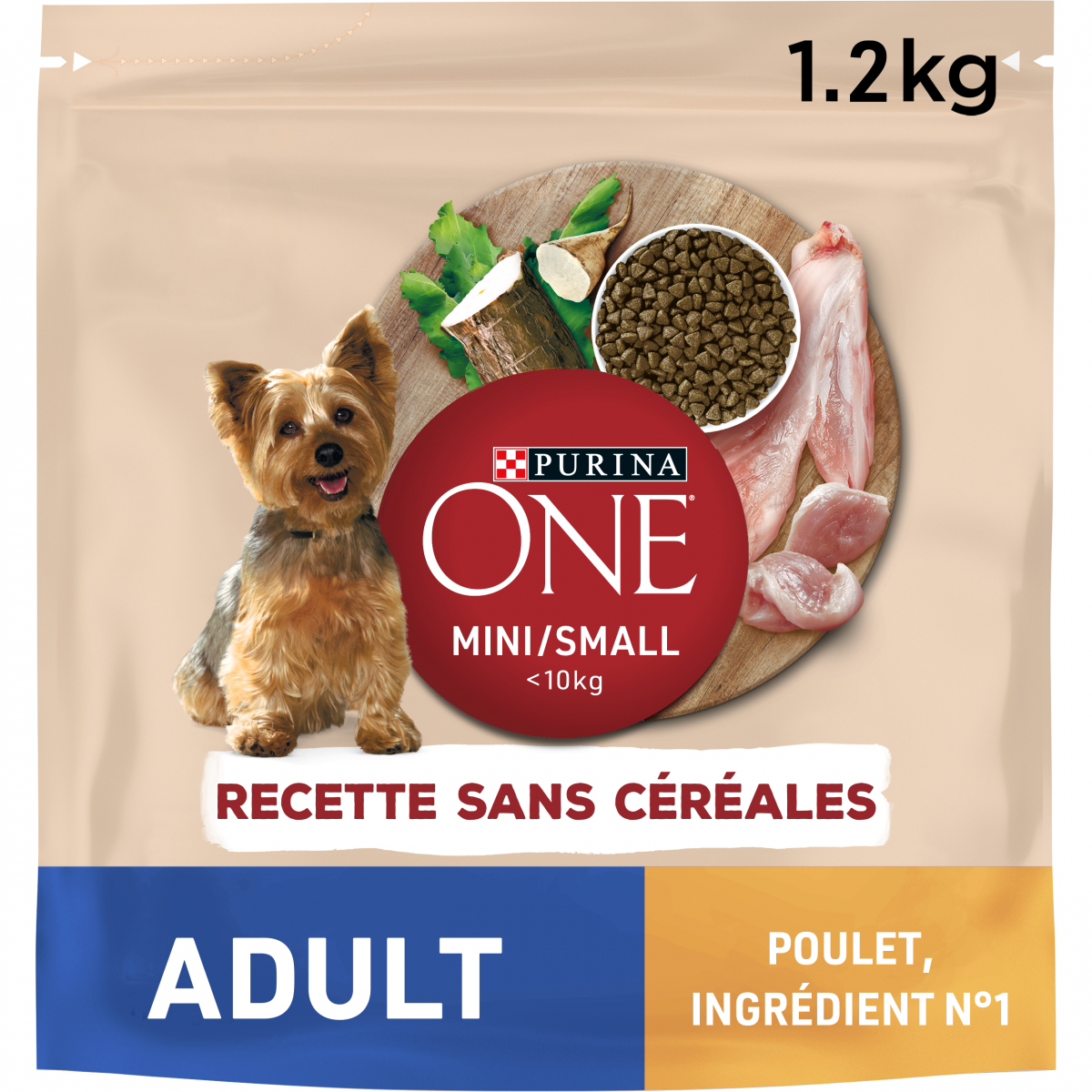PURINA ONE MINI - SMALL Adult Sans Céréales Poulet pour chien de petite taille