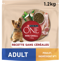 PURINA ONE MINI - SMALL Adult Sans Céréales Poulet pour chien de petite taille