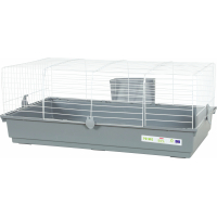 Cage pour lapin et grand rongeur - 100 à 120 cm - Zolux PRIMO gris