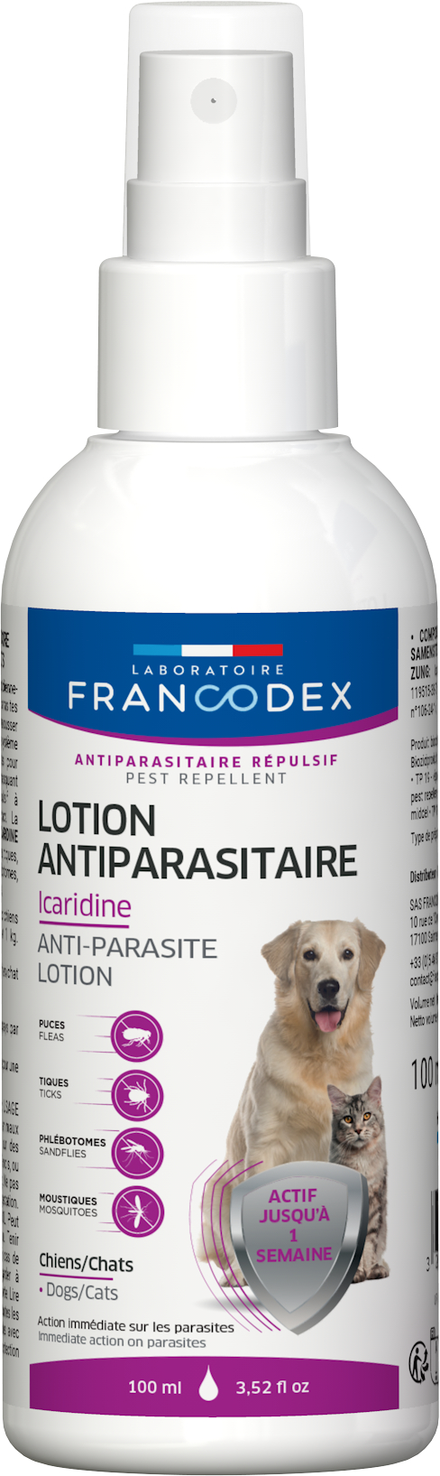Francodex Icaridin Lotion für Hunde und Katzen