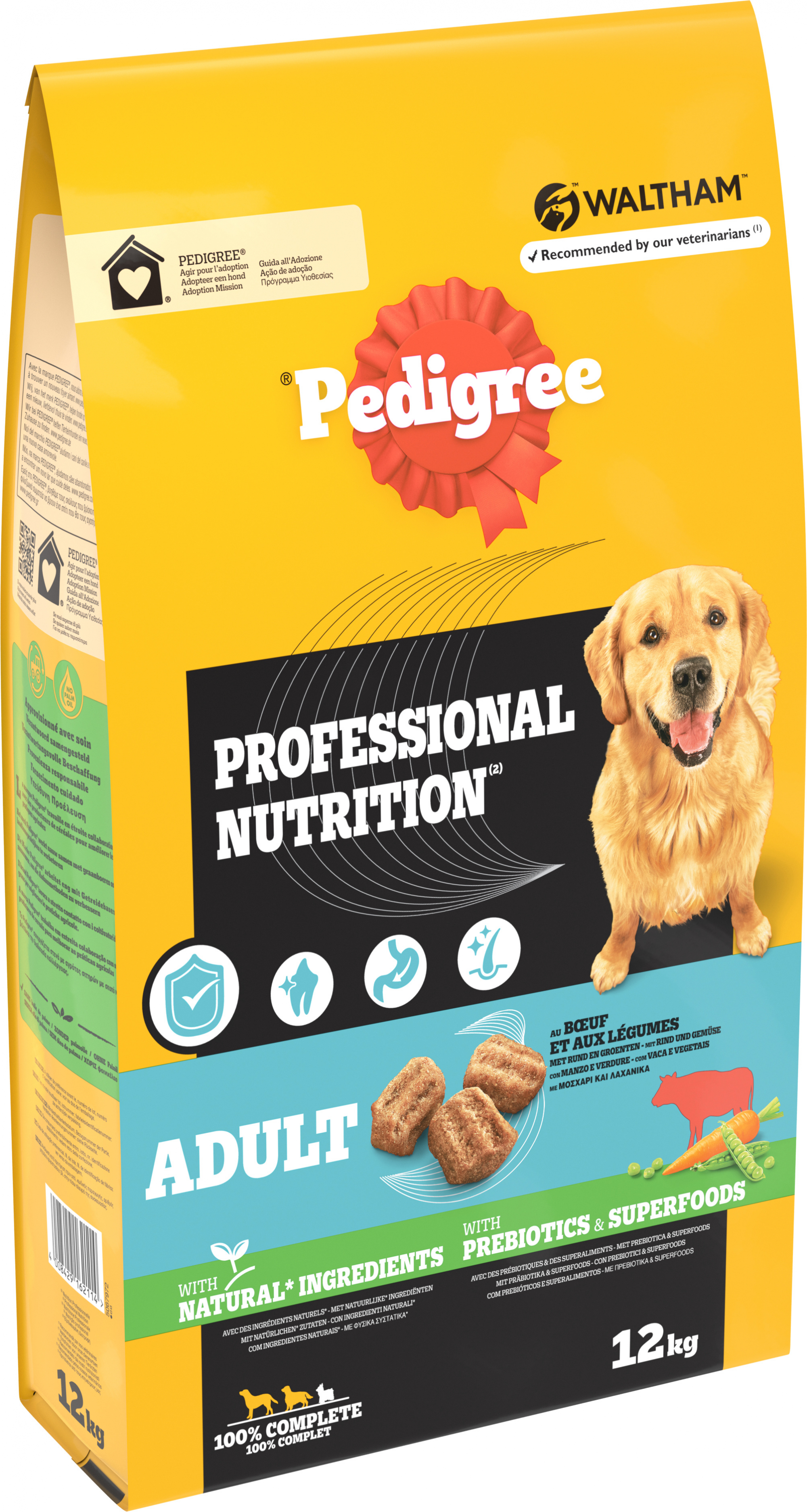PEDIGREE Professional Nutrition Adult mit Rindfleisch und Gemüse für erwachsene Hunde