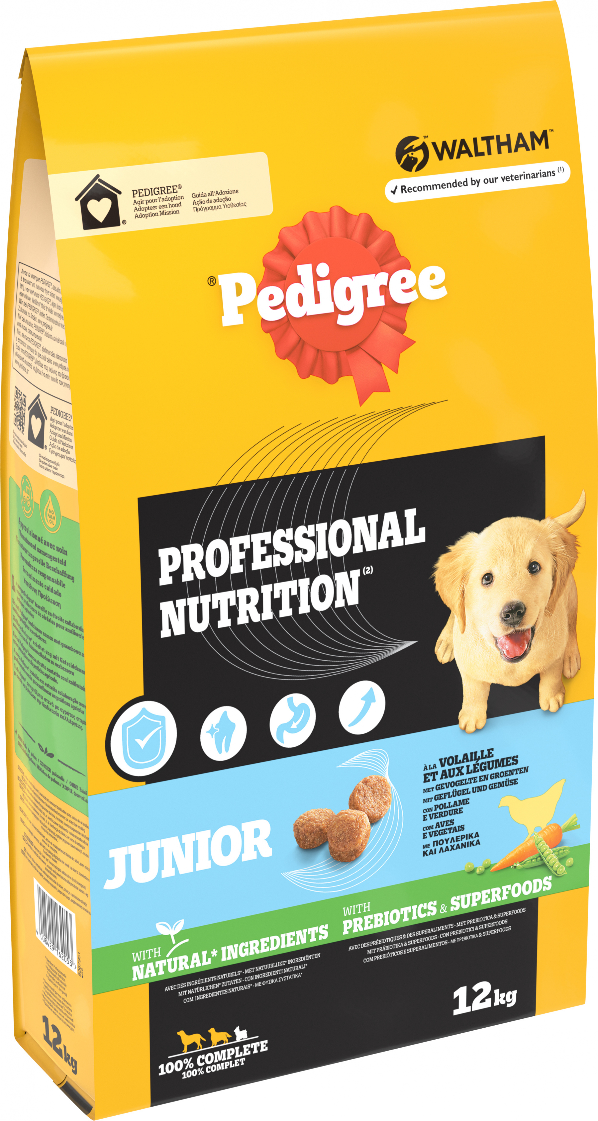 PEDIGREE Professional Nutrition Junior Aves y verduras para cachorros