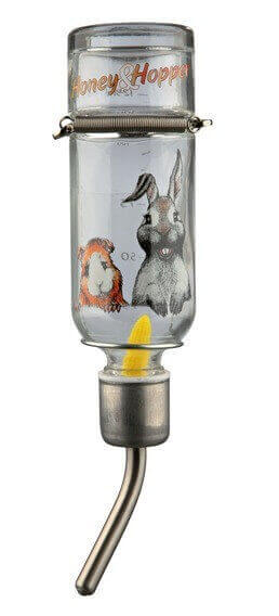 Honey & Hopper glazen drinkfles voor kleine dieren