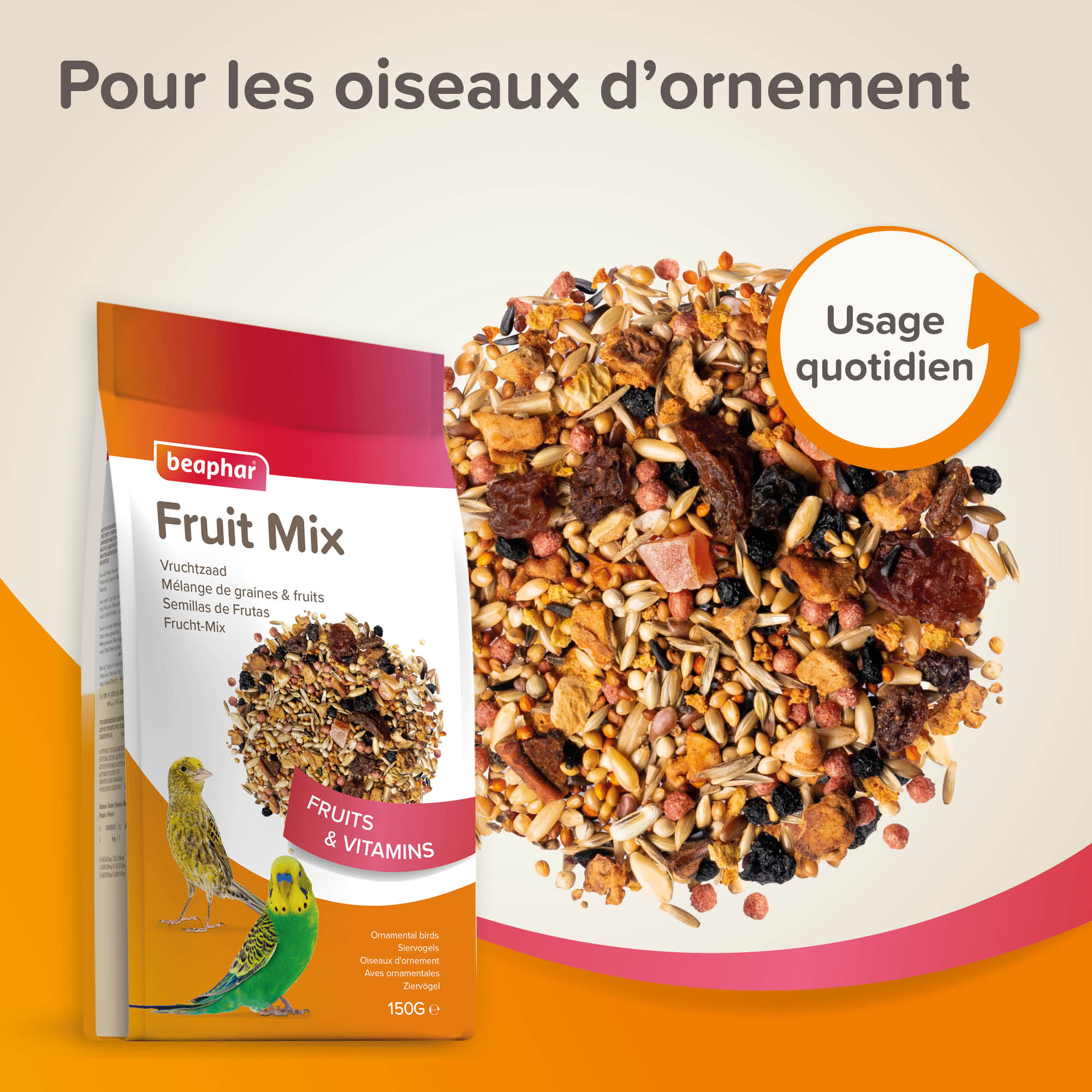 Fruit Mix, Mélange de graines & fruits pour Oiseaux