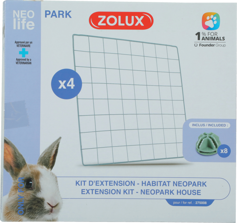 Erweiterungsset für das Zolux NEOLIFE Park Kaninchen-Modulgehege