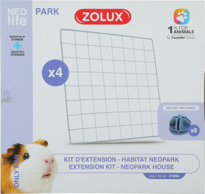 Kit d'extension pour l'enclos modulable Zolux NEOLIFE Park cochon d'inde