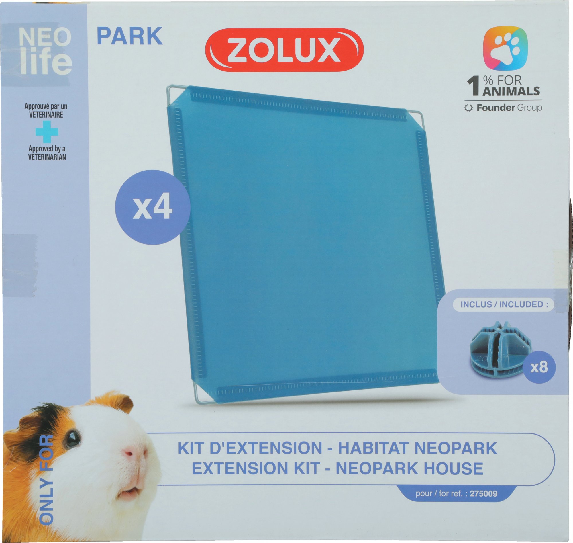 Erweiterungsset für das Zolux NEOLIFE Park Meerschweinchen-Modulgehege