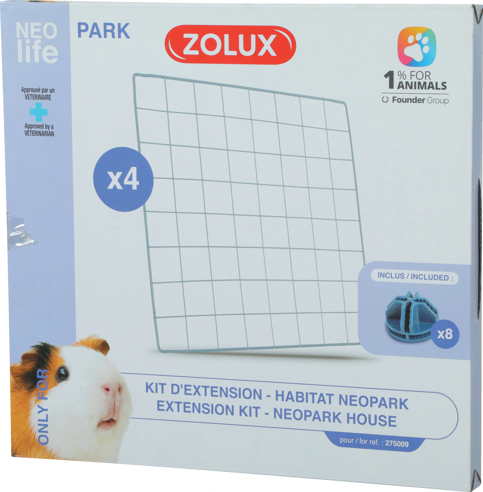 Kit d'extension pour l'enclos modulable Zolux NEOLIFE Park cochon d'inde