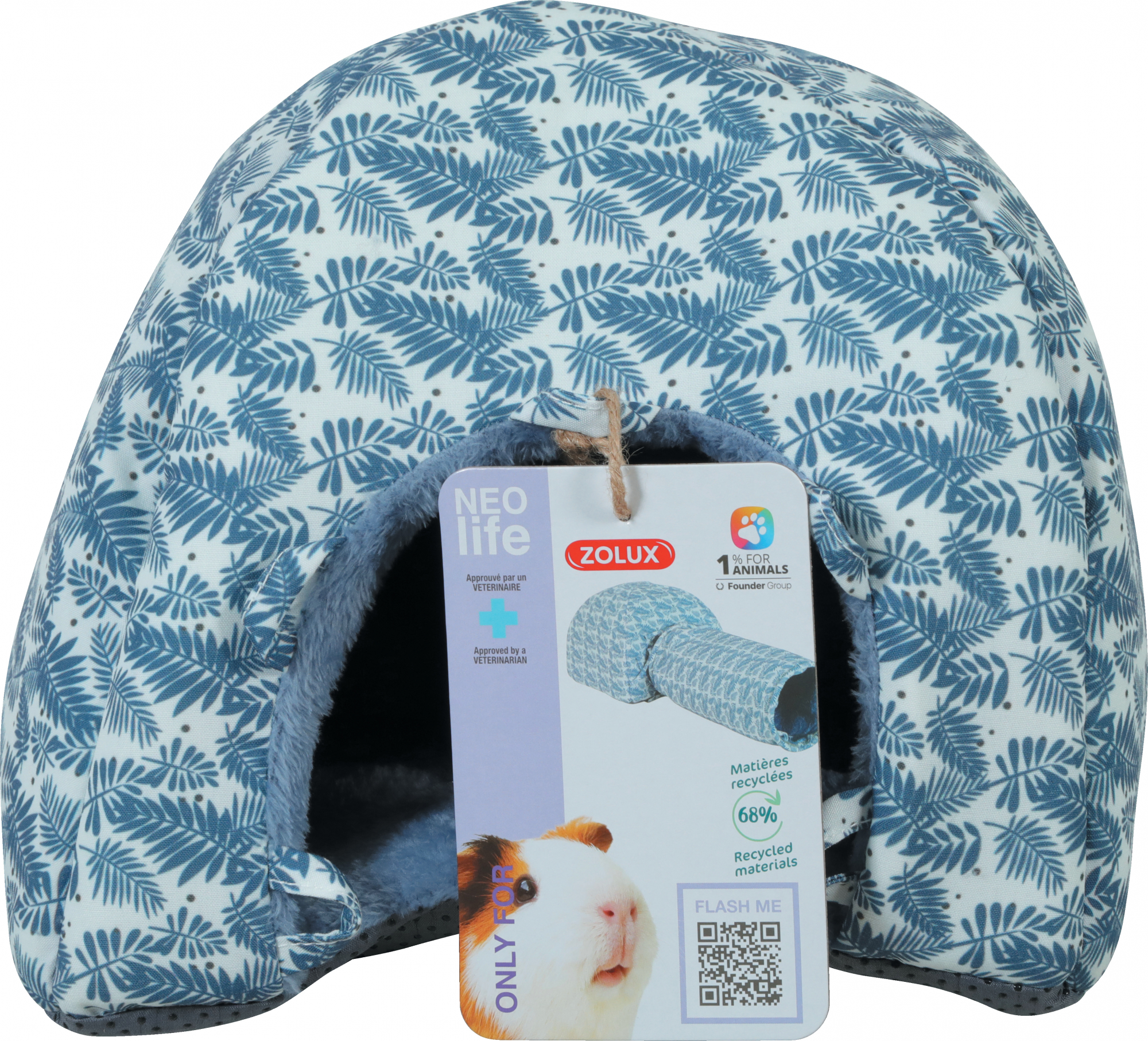 Niche igloo Zolux NEOLIFE pour cochon d'inde